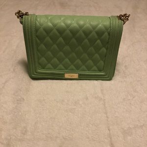 Green BCBG quilted purse